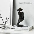 Silent Human Face Statue Abstract Figure Handmade Nordic Resin Art Sculpture For Home Interior Decoration