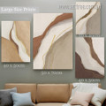 Gold Contour Flecks Lines Modern Abstract 4 Panel Rolled Stretched Painting Set Photograph Canvas Print for Room Wall Tracery