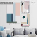 Variegated Orb Verses Rectangles Stretched Modern Photograph Geometrical 3 Piece Set Canvas Print for Room Wall Art Equipment