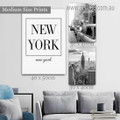 Empire State New York City Landscape Stretched Modern Set Picture 3 Multi Panel Canvas Print Artwork Set for Room Garniture