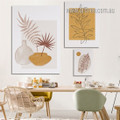 Foliage Crapper Spots Scandi Botanical Rolled Photograph Minimalist 3 Piece Set Canvas Print Australian Wall Painting for Room Ornamentation