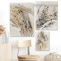 Flaws Marble Texture Abstract Modern Photograph 3 Piece Set Stretched Large Canvas Prints for Room Wall Artwork Ornament