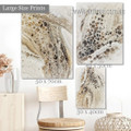Flaws Marble Texture Spots Abstract Photograph Modern 3 Piece Set Rolled Canvas Print for Room Cheap Wall Art Outfit