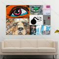  Eye Graffiti Street Art Collage