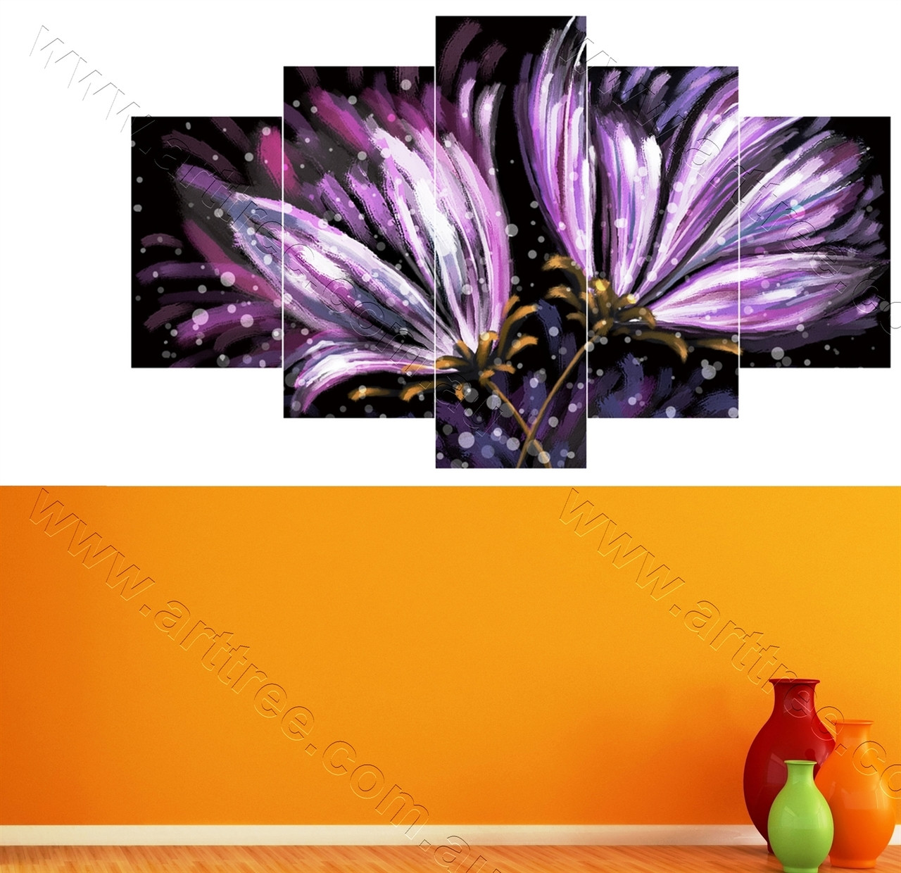 Purple Floral - arttree.com.au