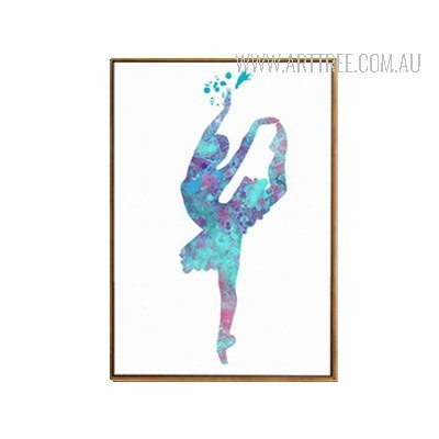 Three Ballet Dancing Girls 3 Piece Framed Wall Art Canvas Prints Set ...