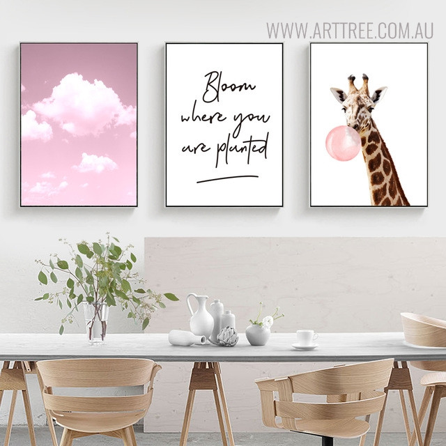 giraffe room decor