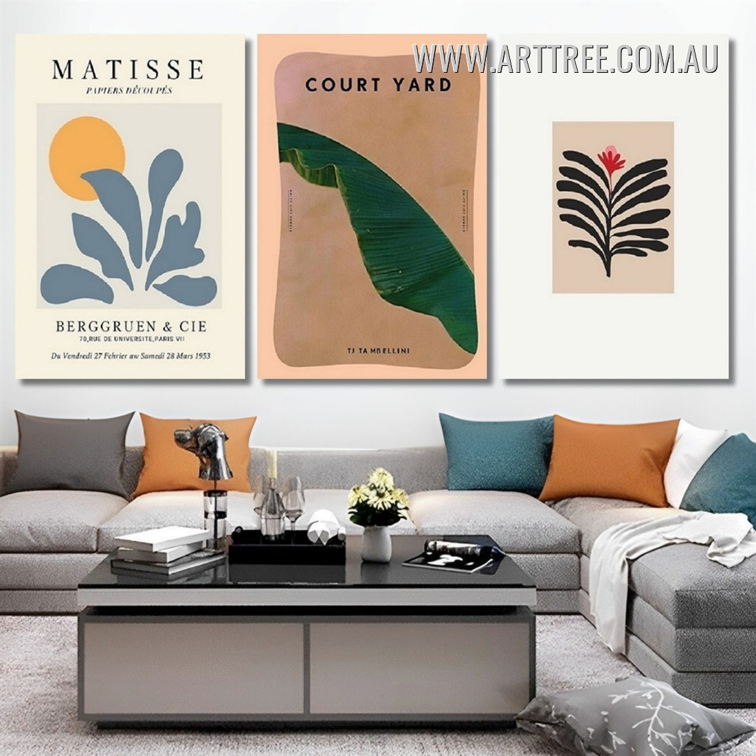Matisse リーフデザイン 大判絵画 70×70cm 【公式通販】