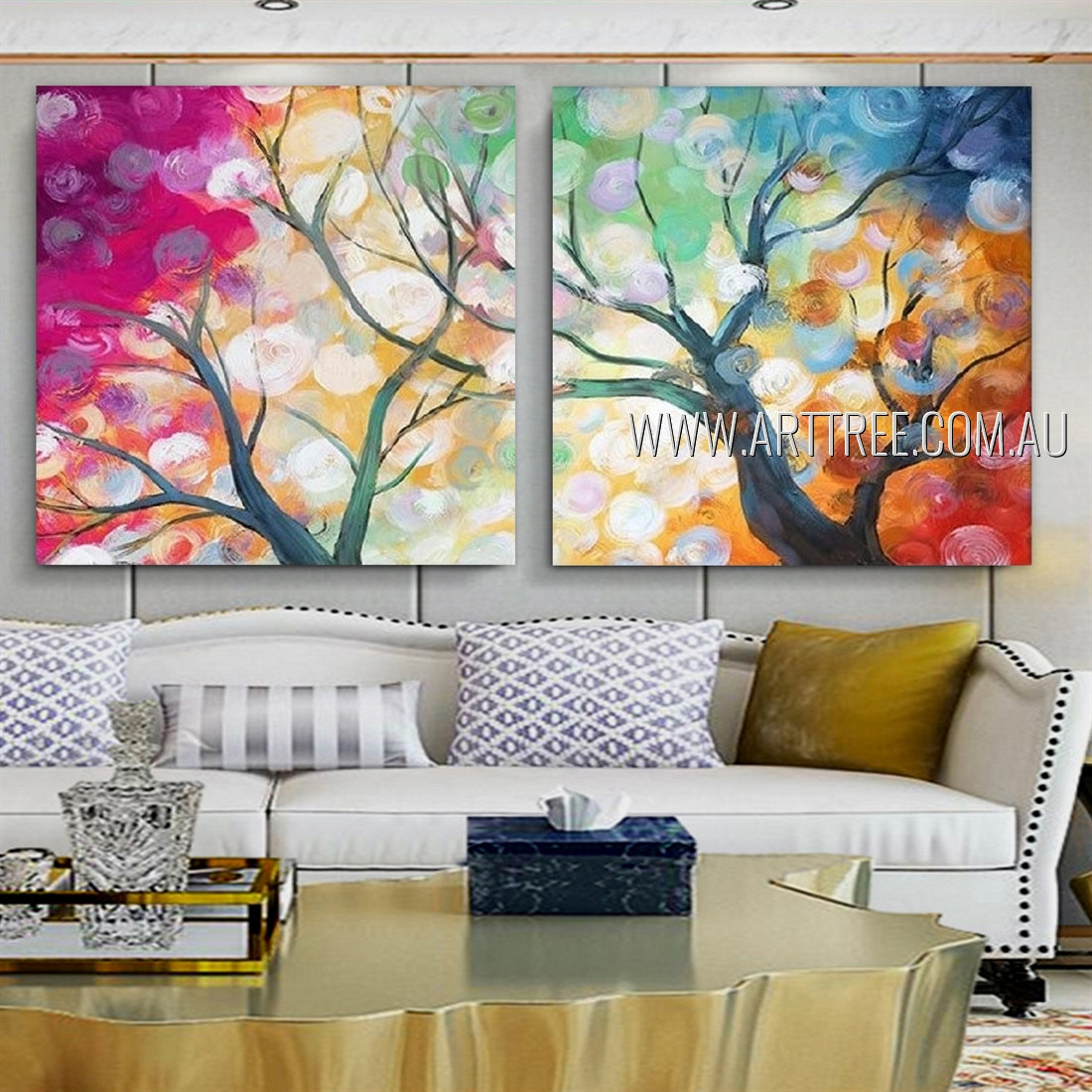 Drained Branches Wall Art Set - arttree 
