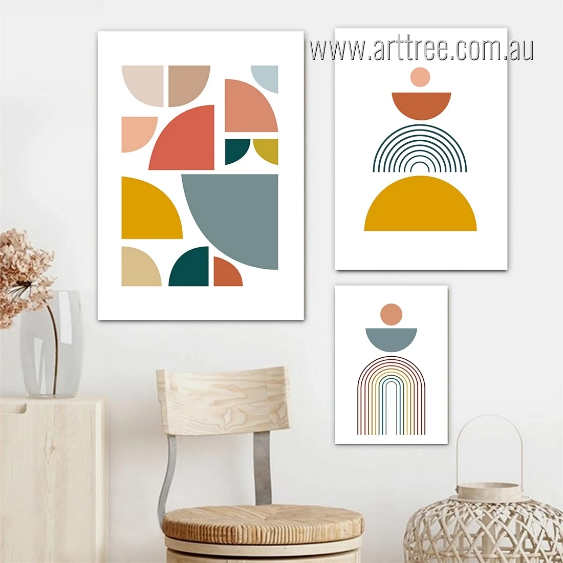Illustration of Geometric Geometric Shapes Wall Hanging