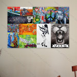 Live Upside Down Art Collage