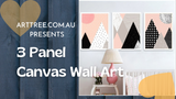 3 Panel Canvas Wall Art Video