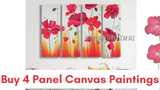 Buy 4 Panel Canvas Painting Video