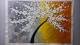 Handmade Tree Canvas Painting Video