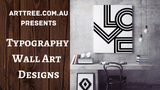 Typography Wall Art Designs Video