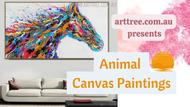 Animal Canvas Painting Video