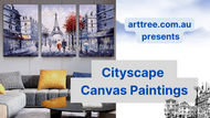 Cityscape Canvas Painting Video
