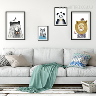 5 Popular Cute Cartoon Animal Canvas Prints