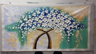 Floral Handmade Canvas Paintings Video