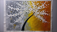 Handmade Tree Canvas Painting Video