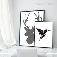 Animal Canvas Prints for Black & White Home Interior