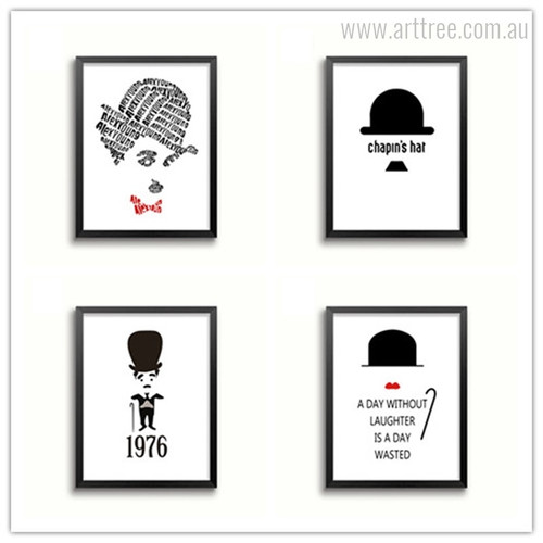 Hollywood Charlie Chaplin Quotes Design