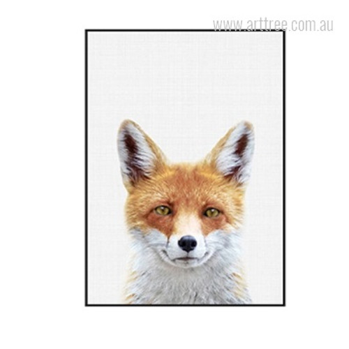 Kawaii Fox Animal Cute Art for Feature Wall