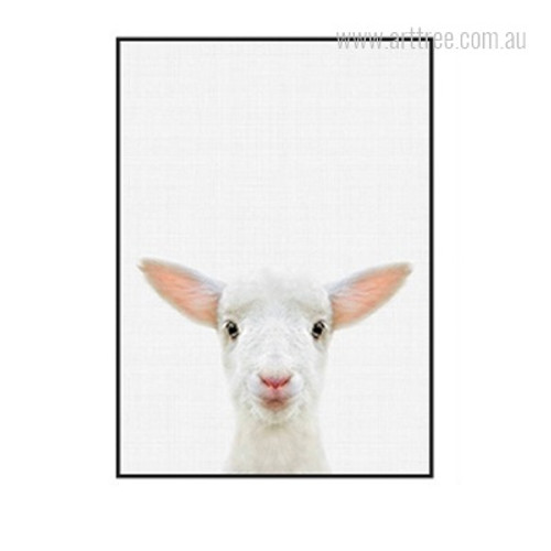 Kawaii Sheep Animal Cute Photo Canvas