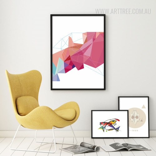Modern-Geometric-Traingles-Fishes-Large-Wall-Art