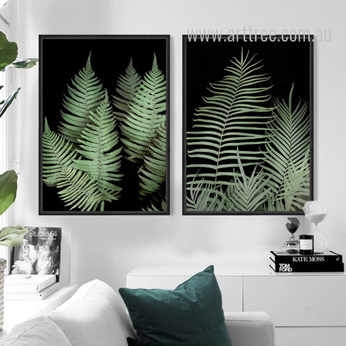 Modern Fern Plant Life Green Botanical Prints
