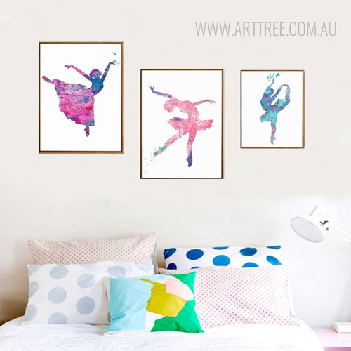 Ballet Dancing Girls Pictures Canvas Painting Prints