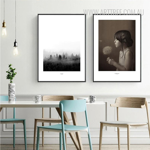 Black Forest Girl with Flower Canvas Prints