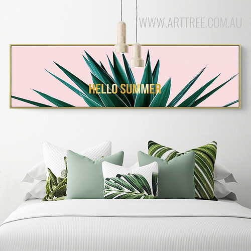 Golden Hello Summer Words Plant Life Print