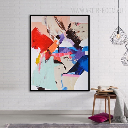Modern Abstract Handpainted Watercolor Canvas Print