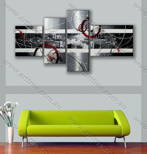 split panel painting Circular Pattern
