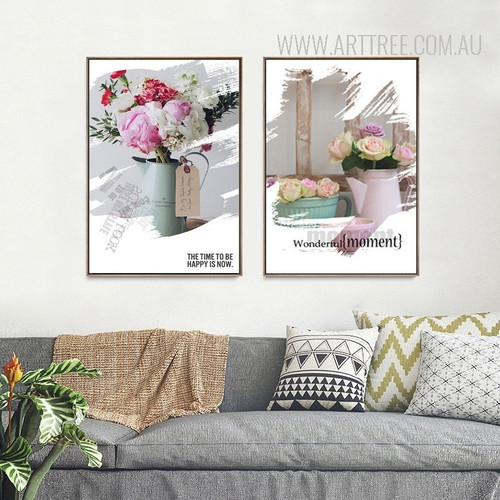 Flowers in Vase Wonderful Moment Wall Decor Prints