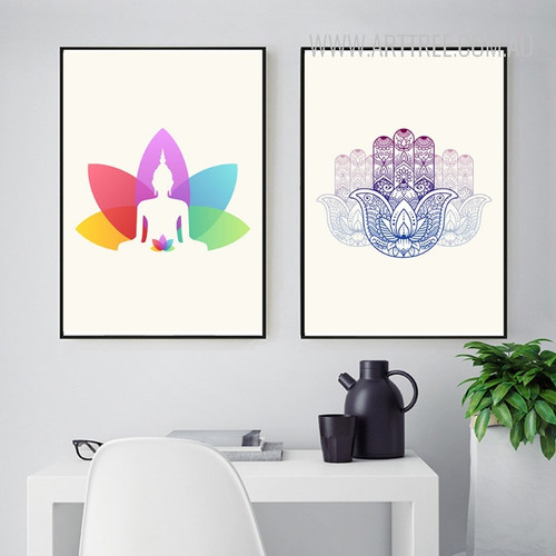 Indian Yoga Style Minimalist Art Prints
