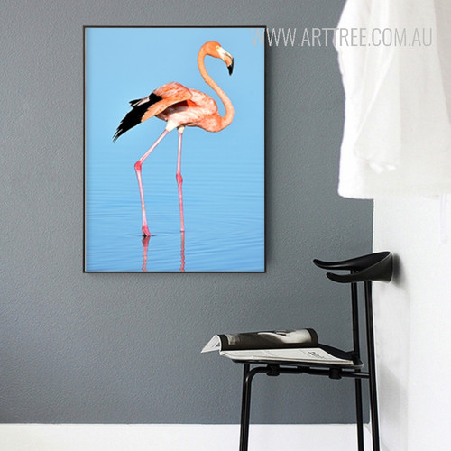 Flamingo Bird Spindrift Design Watercolor Art
