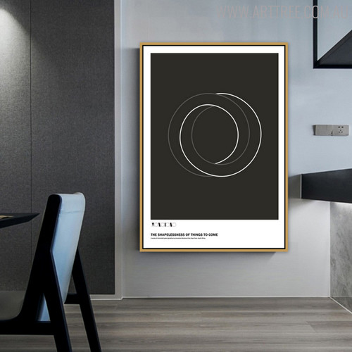 Abstract Circles Geometric Quotes Wall Art