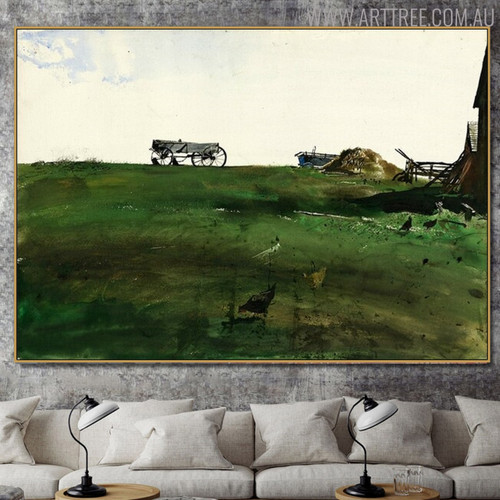 New Grass Famous Artists Still Life Landscape Scandinavian Painting Canvas Print for Living Room Wall Ornament