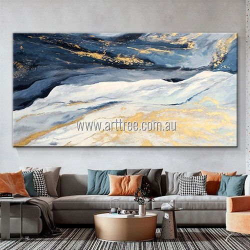 Hills Landscape Modern Stretched Heavy Texture Artist Handmade Abstract Canvas Art Painting For Home Decorators