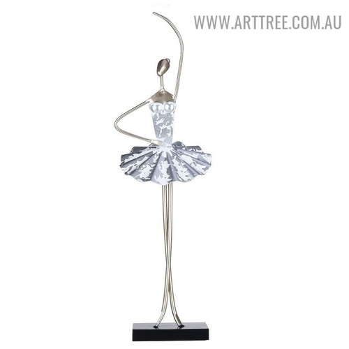 Ballet Showgirl Figurine Iron Material Statue