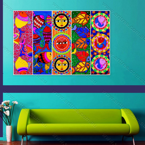 Fish Rangoli Pattern