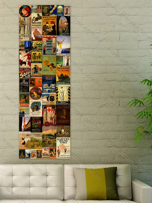 Coliseum Vintage Poster Collage