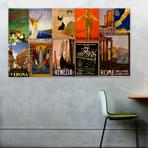 Irish Canadian Rangers Vintage Poster Collage