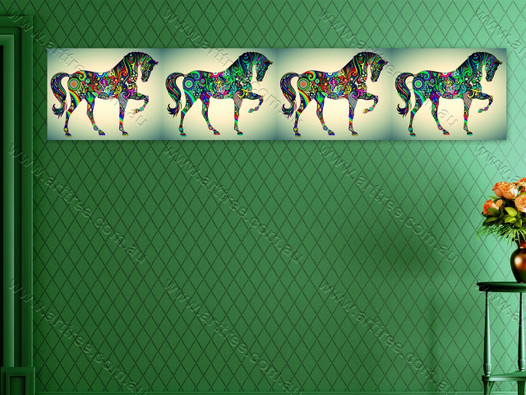 Horse Animal Art Collage