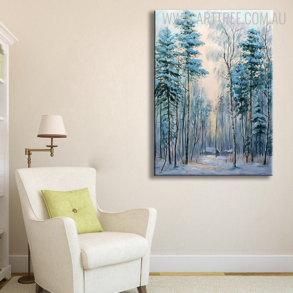 Moor Abstract Framed Nature Handmade Oil Resemblance for Living Room Wall Flourish