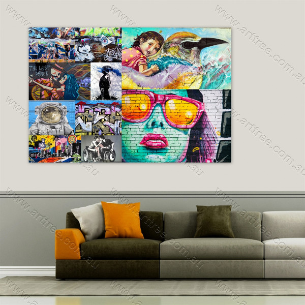 The Last Dance Urban Graffiti Collage