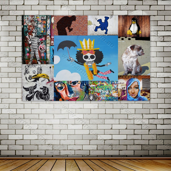 Shadow Urban Graffiti Collage