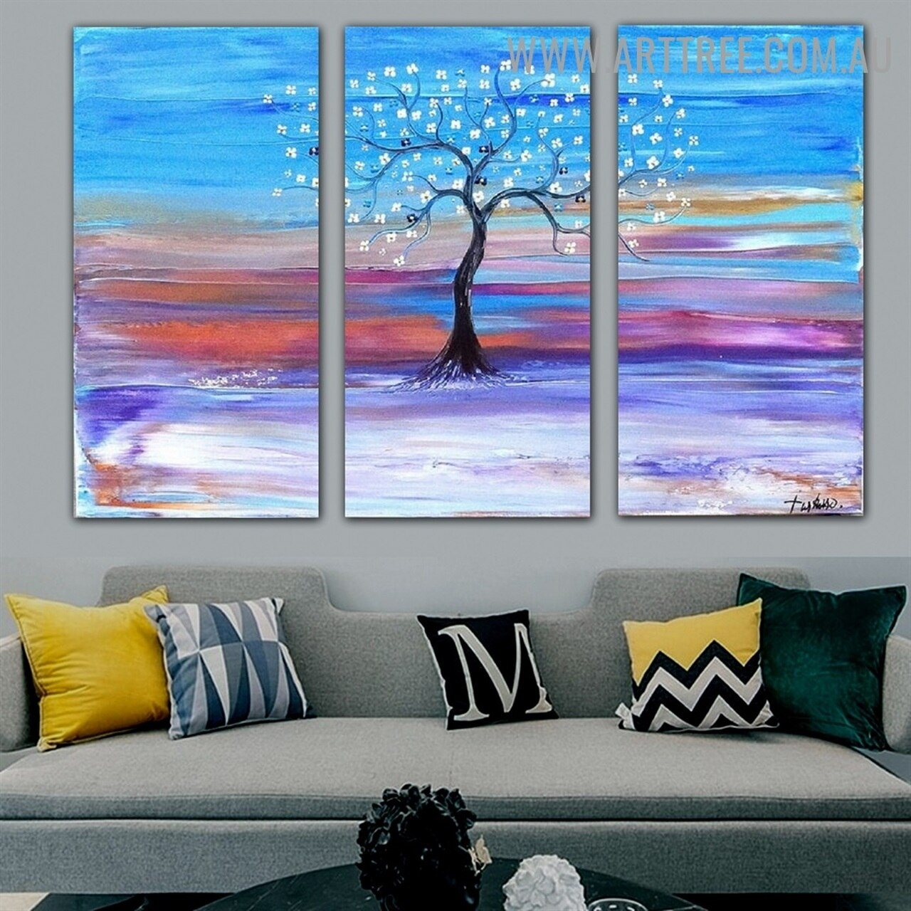 5 Vibrant Tree Paintings For Your Living Room - arttree.com.au